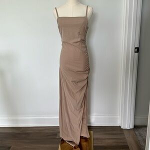 NWT JLUXLABEL Tan Maci Dress